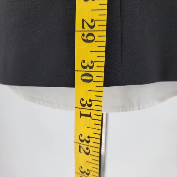 Calvin Klein Mens Black 100% Wool Satin Lapel Dbl Vent Formal Tuxedo Jacket 44R - Picture 6 of 13